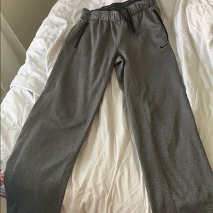 Gray Nike sweatpants